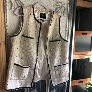 Rachel Zoe Sequin trimmed vest